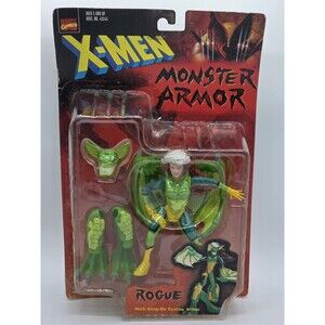 Vintage 1997 Marvel Comics X-Men Monster Armor Rogue w/ Snap-On She Cyclaw Armor